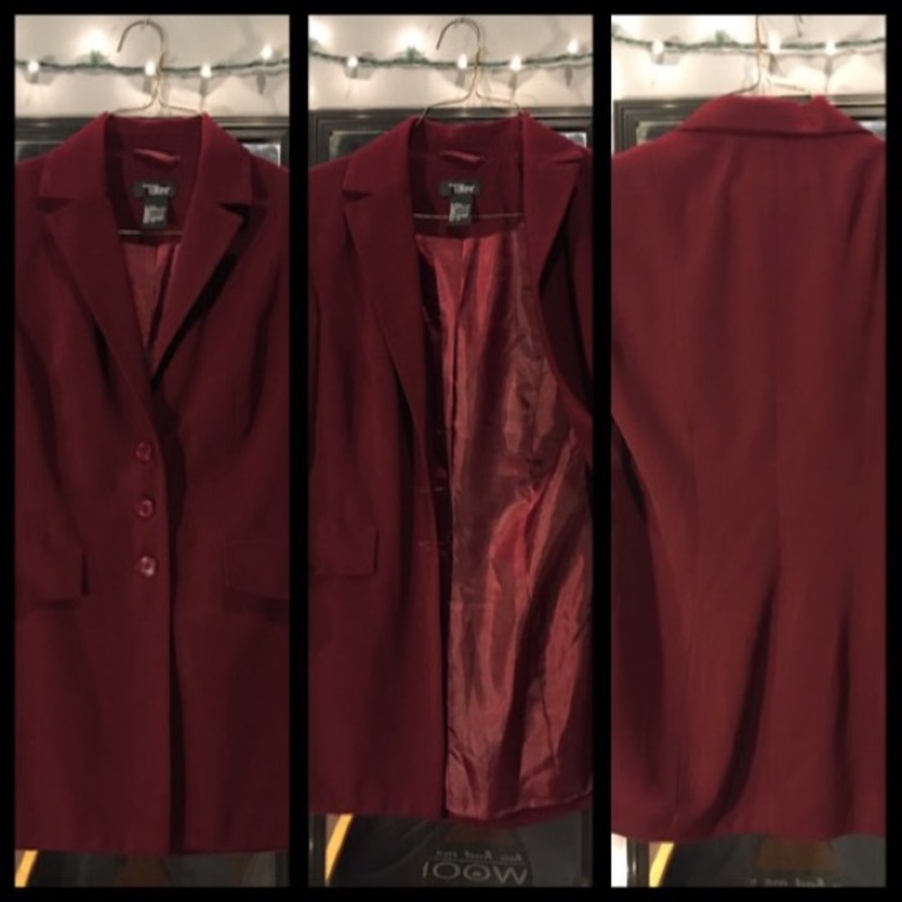 Burgundy blazer
